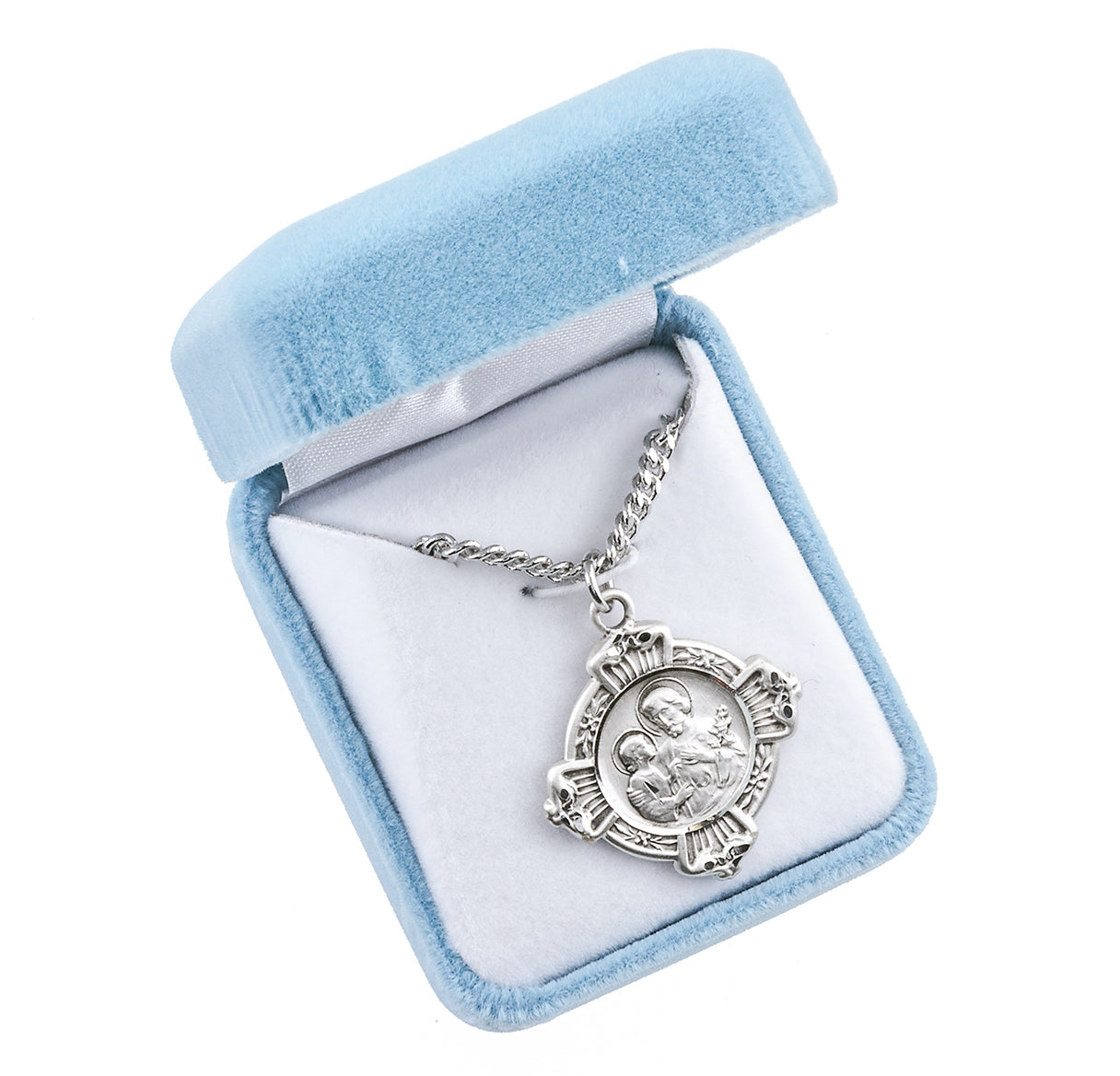 Sterling Silver St. Joseph Cross Medal