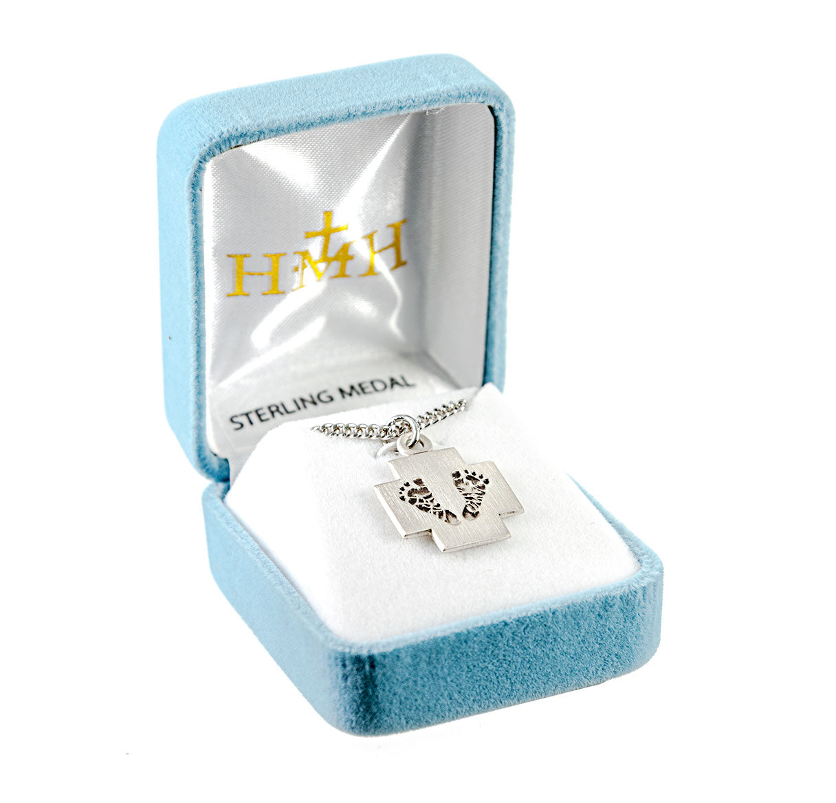 Sterling Silver Cross with Feet