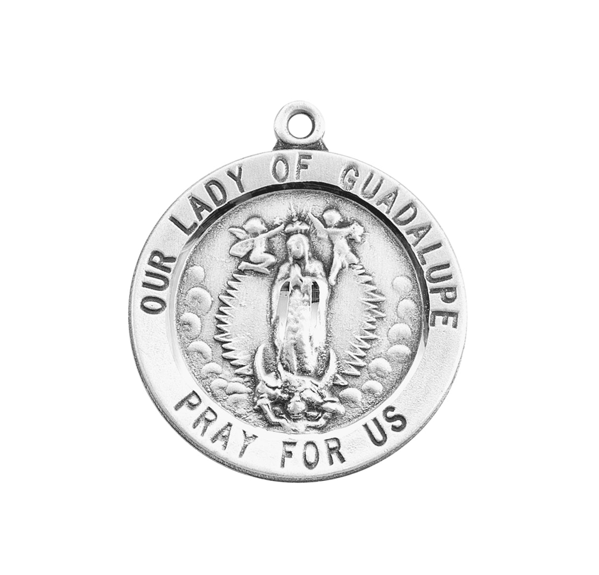 Our Lady of Guadalupe Round Sterling Silver Medal