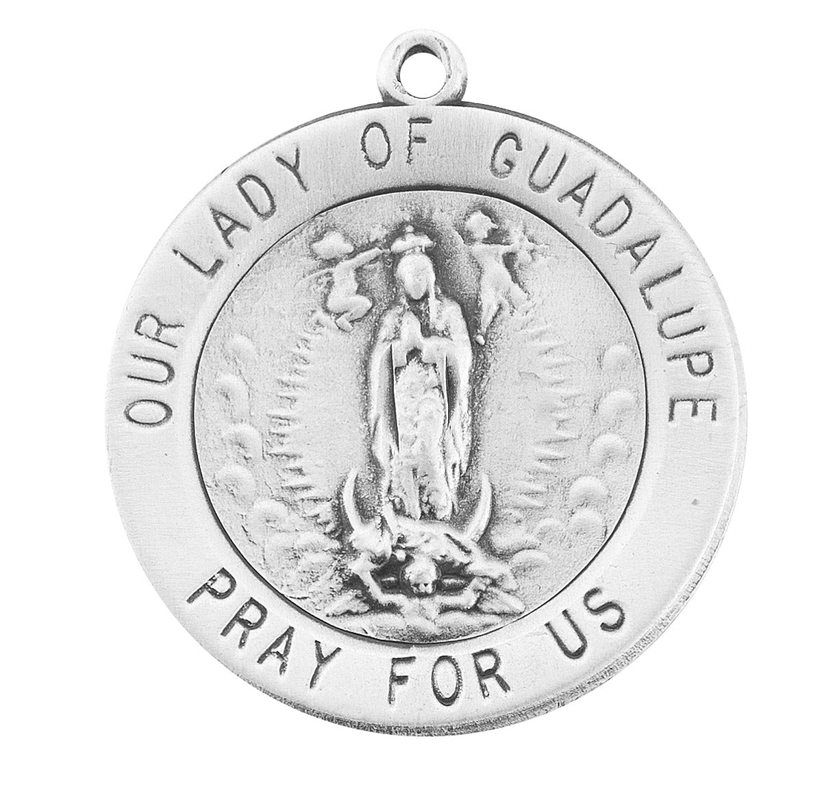 Our Lady of Guadalupe Round Sterling Silver Medal