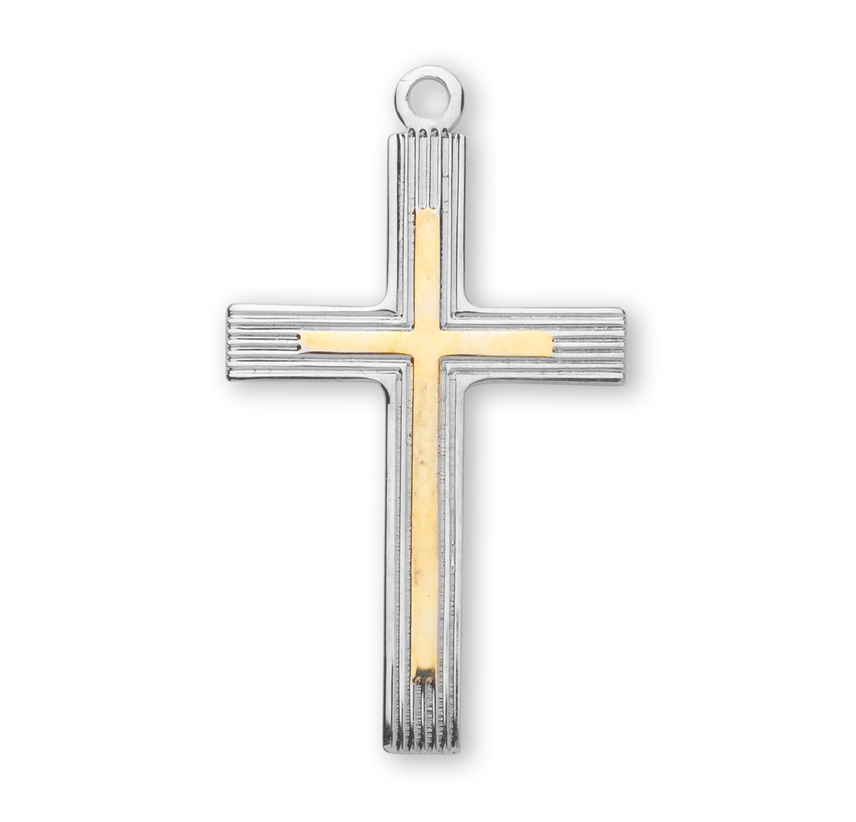 Two-Tone Sterling Silver Cross