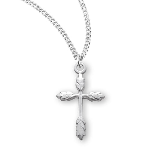 Sterling Silver Wheat Cross