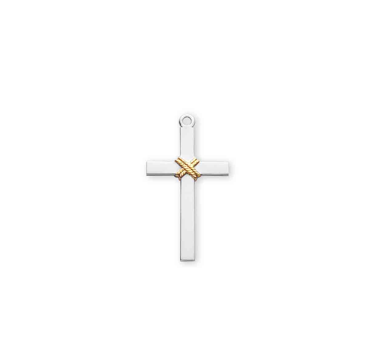 Two-Tone Cross with a rope