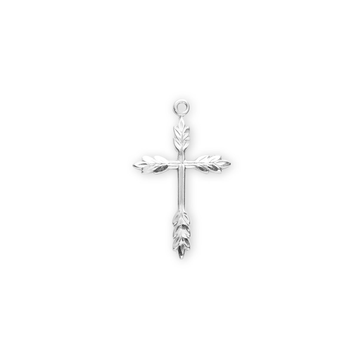 Sterling Silver Wheat Cross