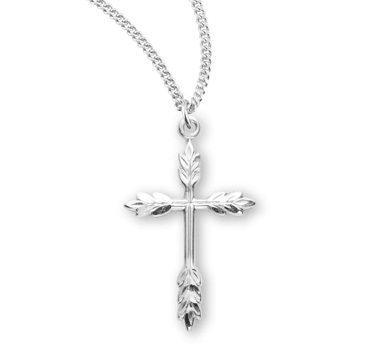 Sterling Silver Wheat Cross