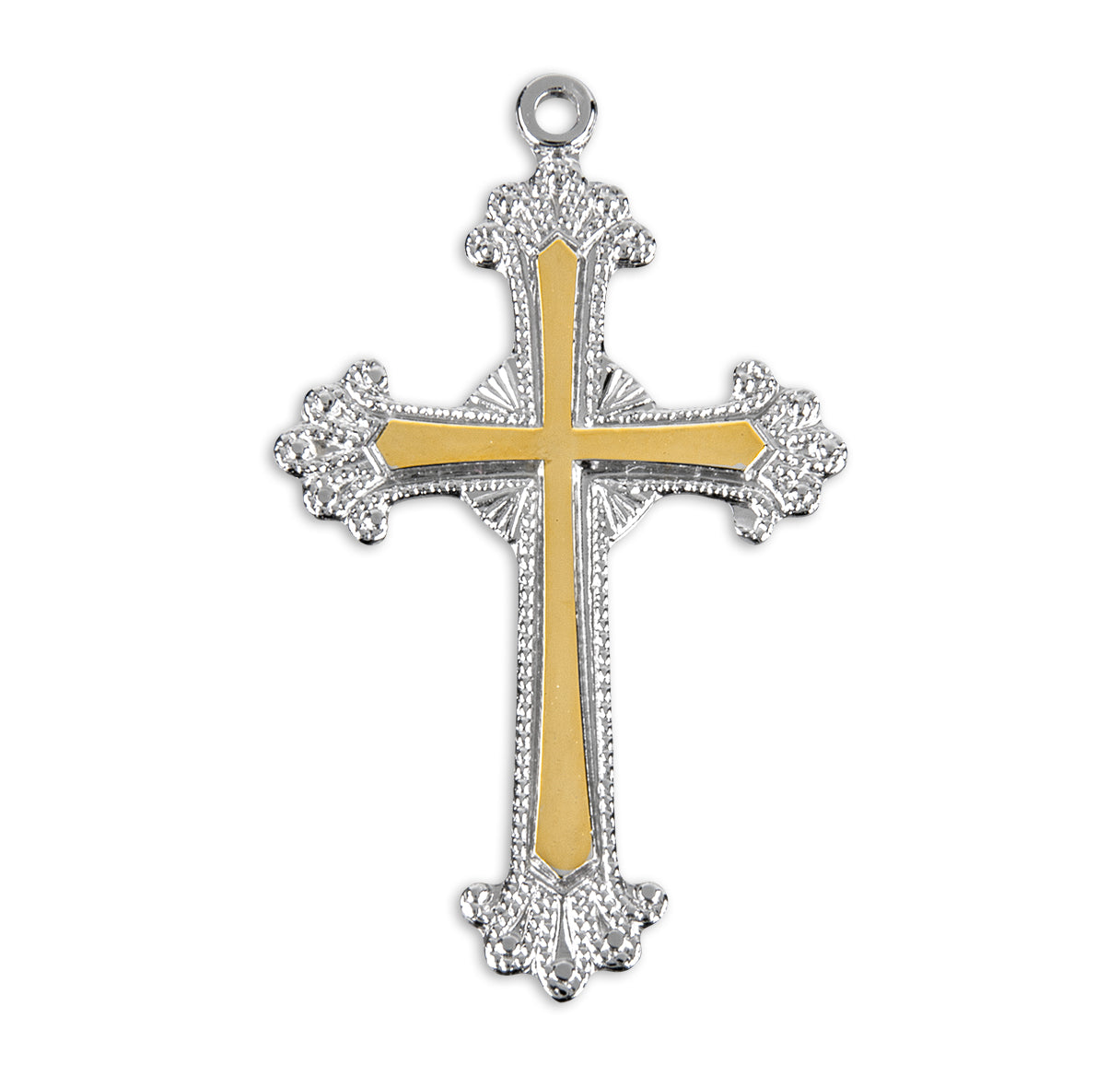 Two-Tone Sterling Silver Cross