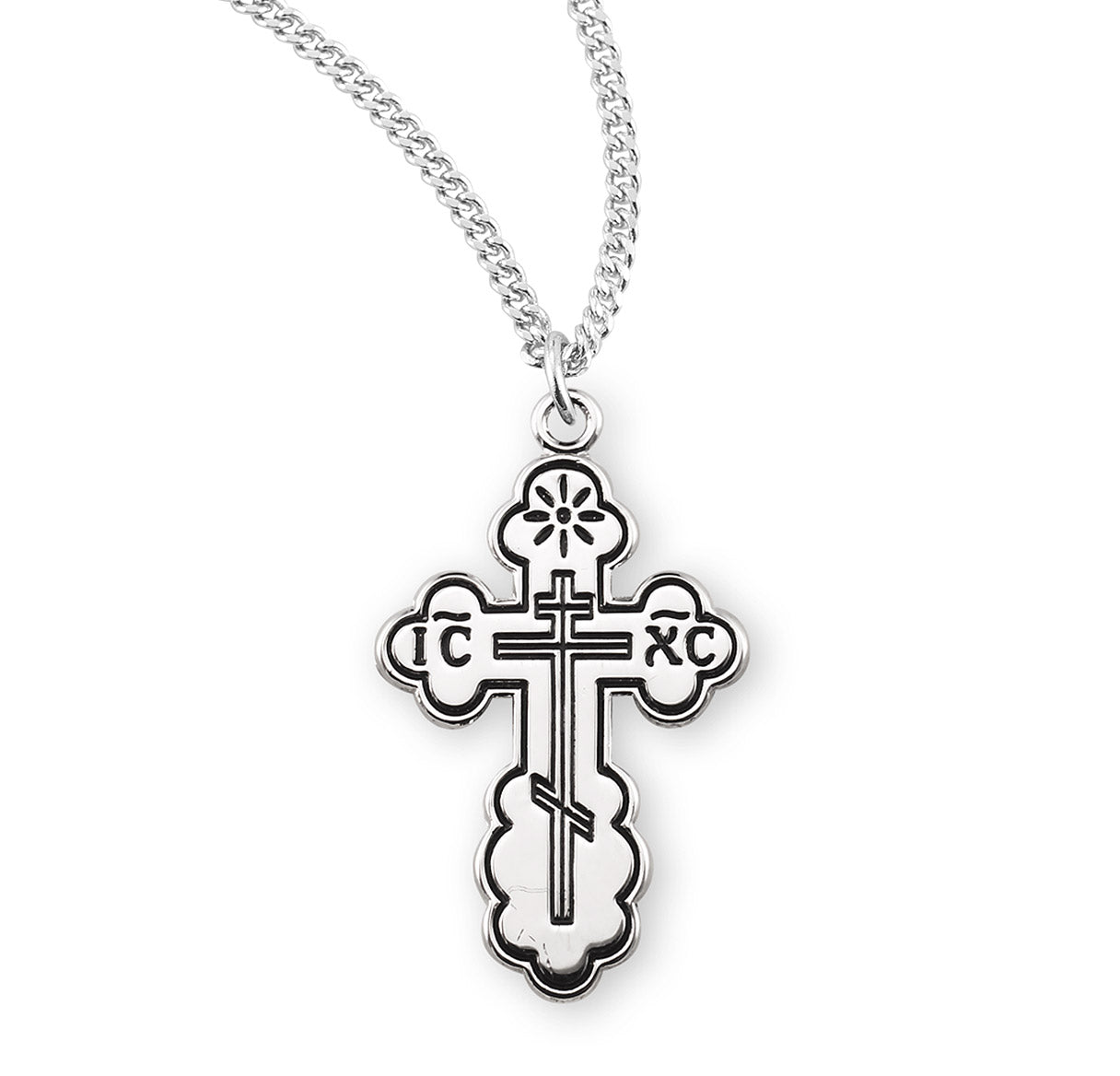 Sterling Silver Byzantine Cross