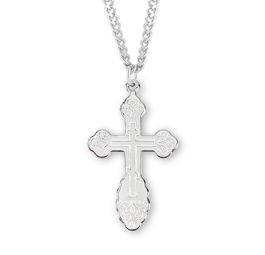 Sterling Silver Byzantine Cross