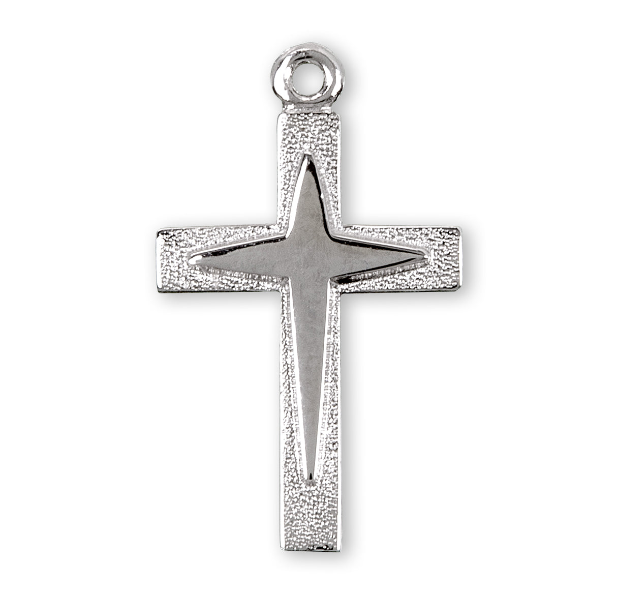 Sterling Silver Starburst Cross