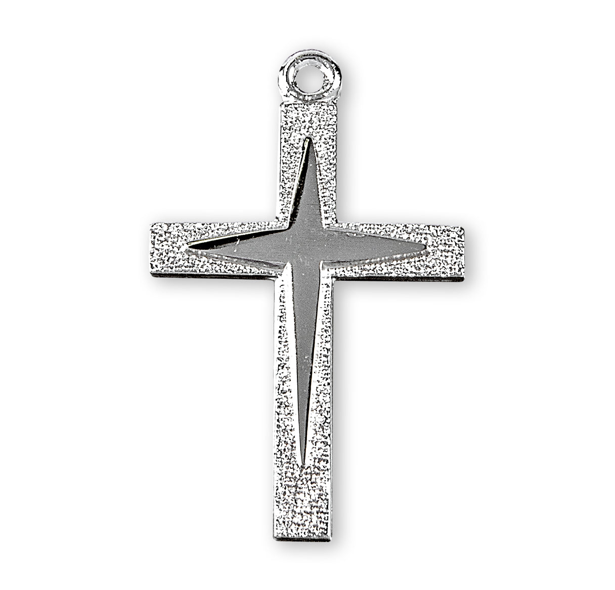 Sterling Silver Starburst Cross