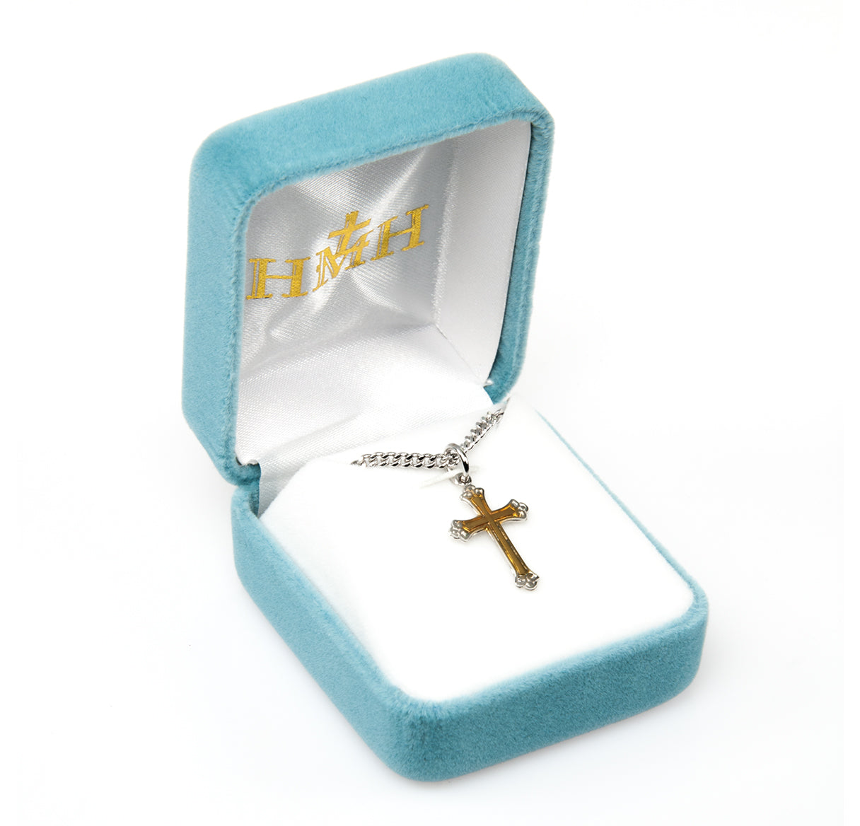 Two-Tone Sterling Silver Cross