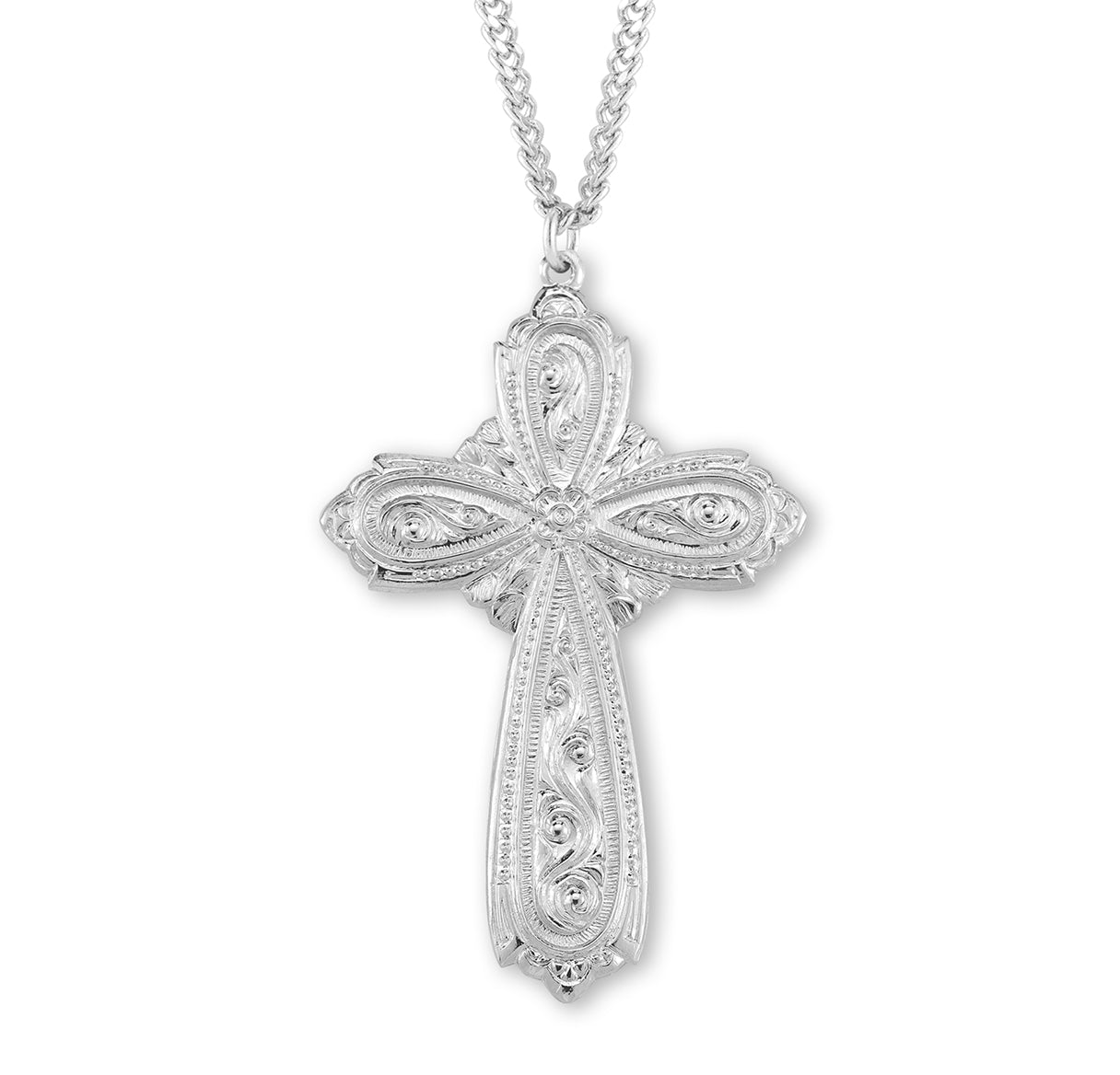 Sterling Silver Fancy Cross