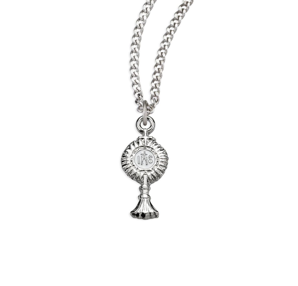 Sterling Silver Monstrance Pendant