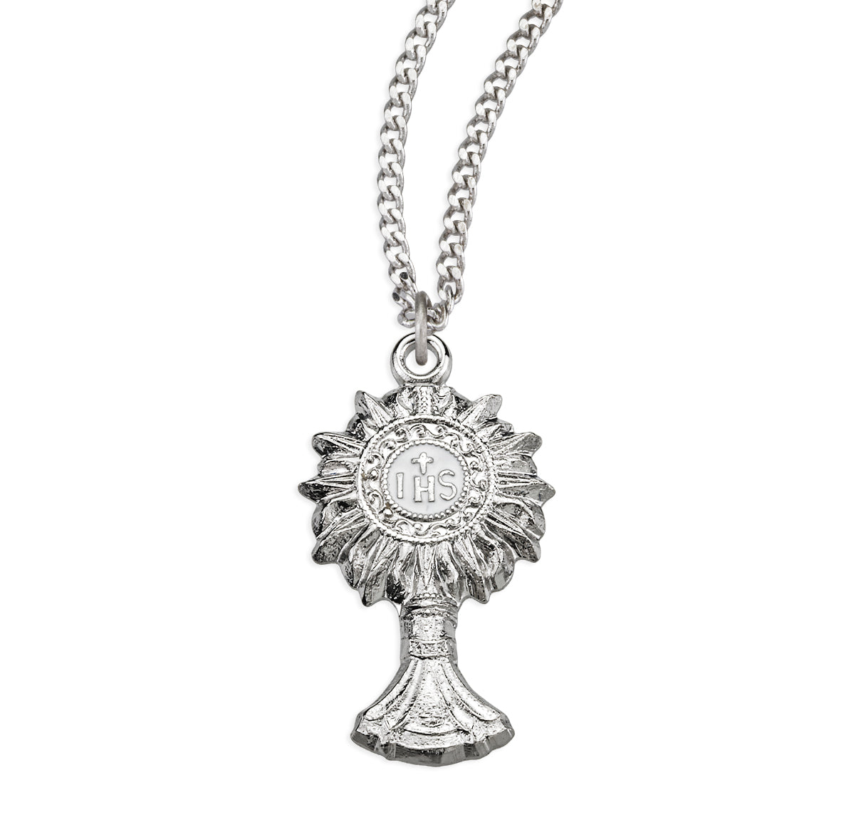 Sterling Silver Monstrance Pendant