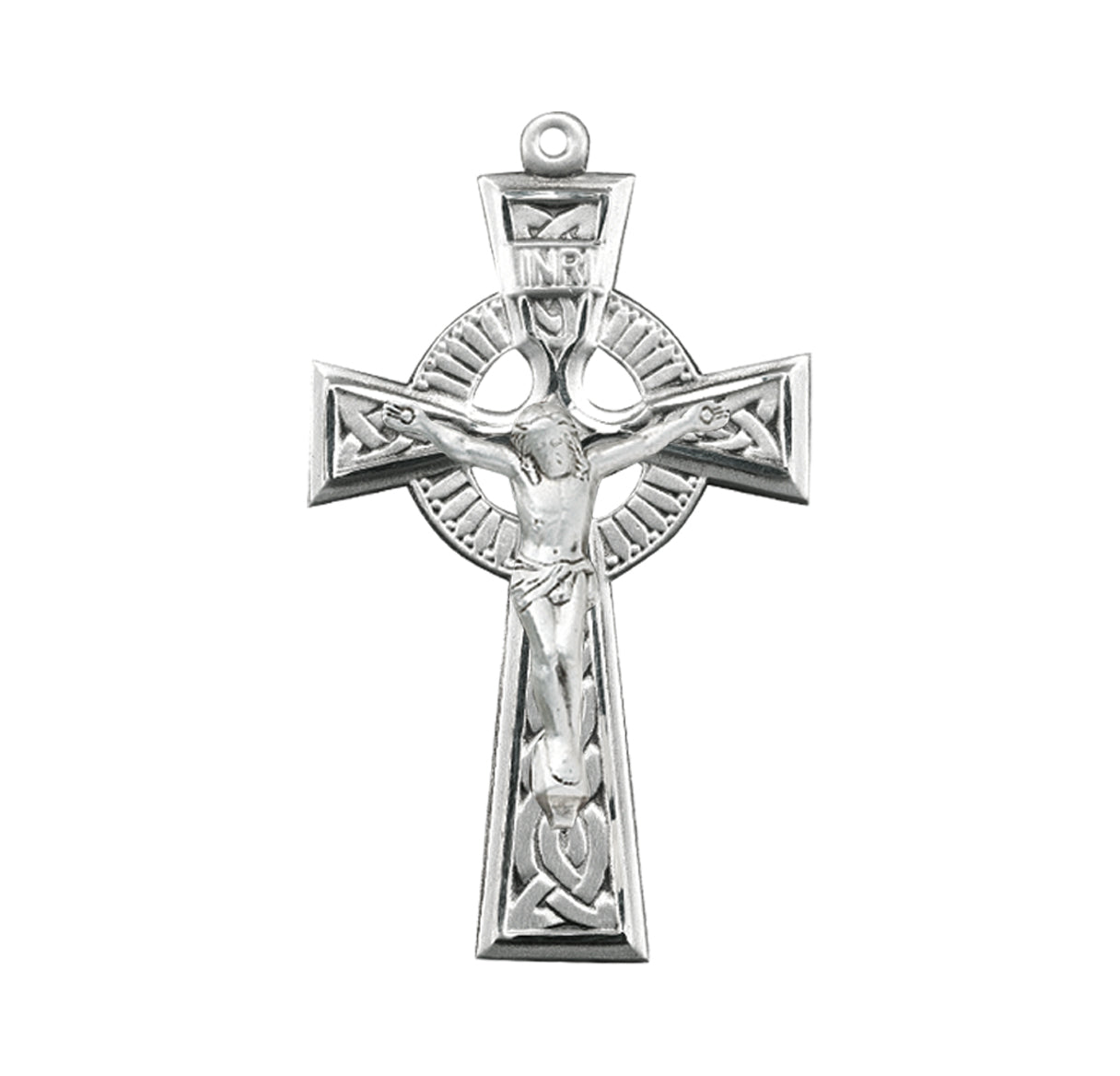 Sterling Silver Irish Celtic Crucifix Pendant