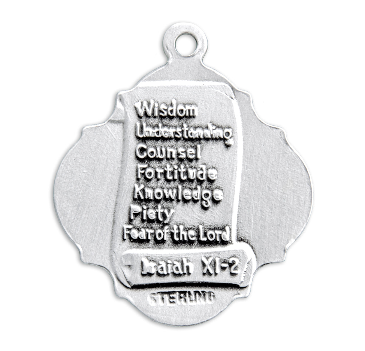 Holy Spirit Sterling Silver Confirmation Medal