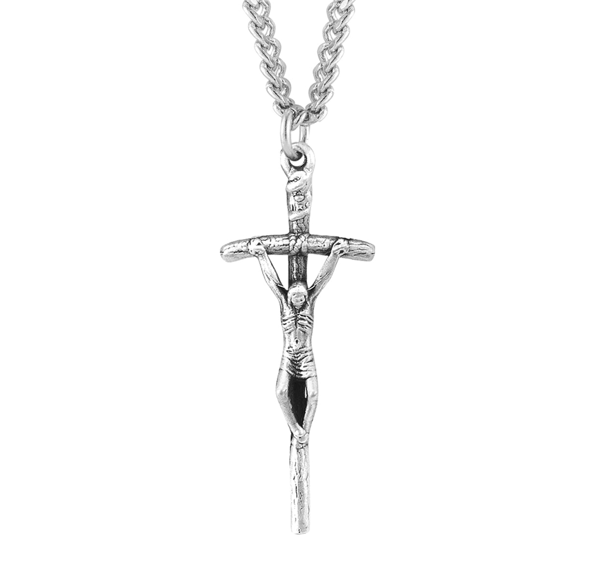 Sterling Silver Papal Crucifix