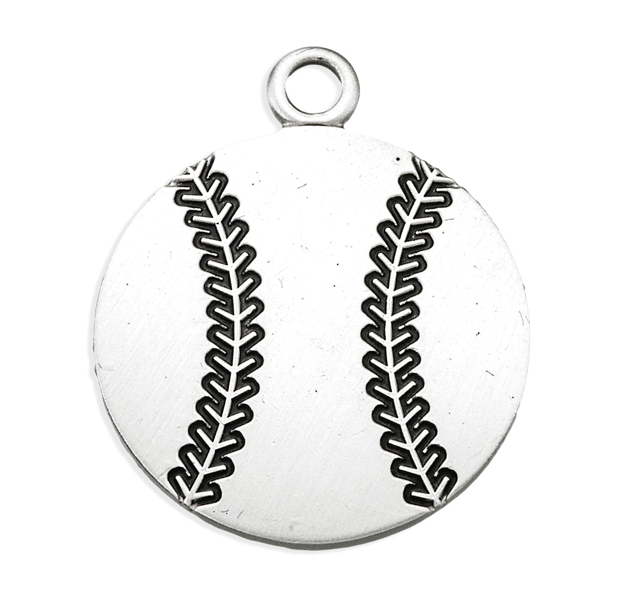 Saint Christopher Oval Sterling Silver Baseball Athlete Medal