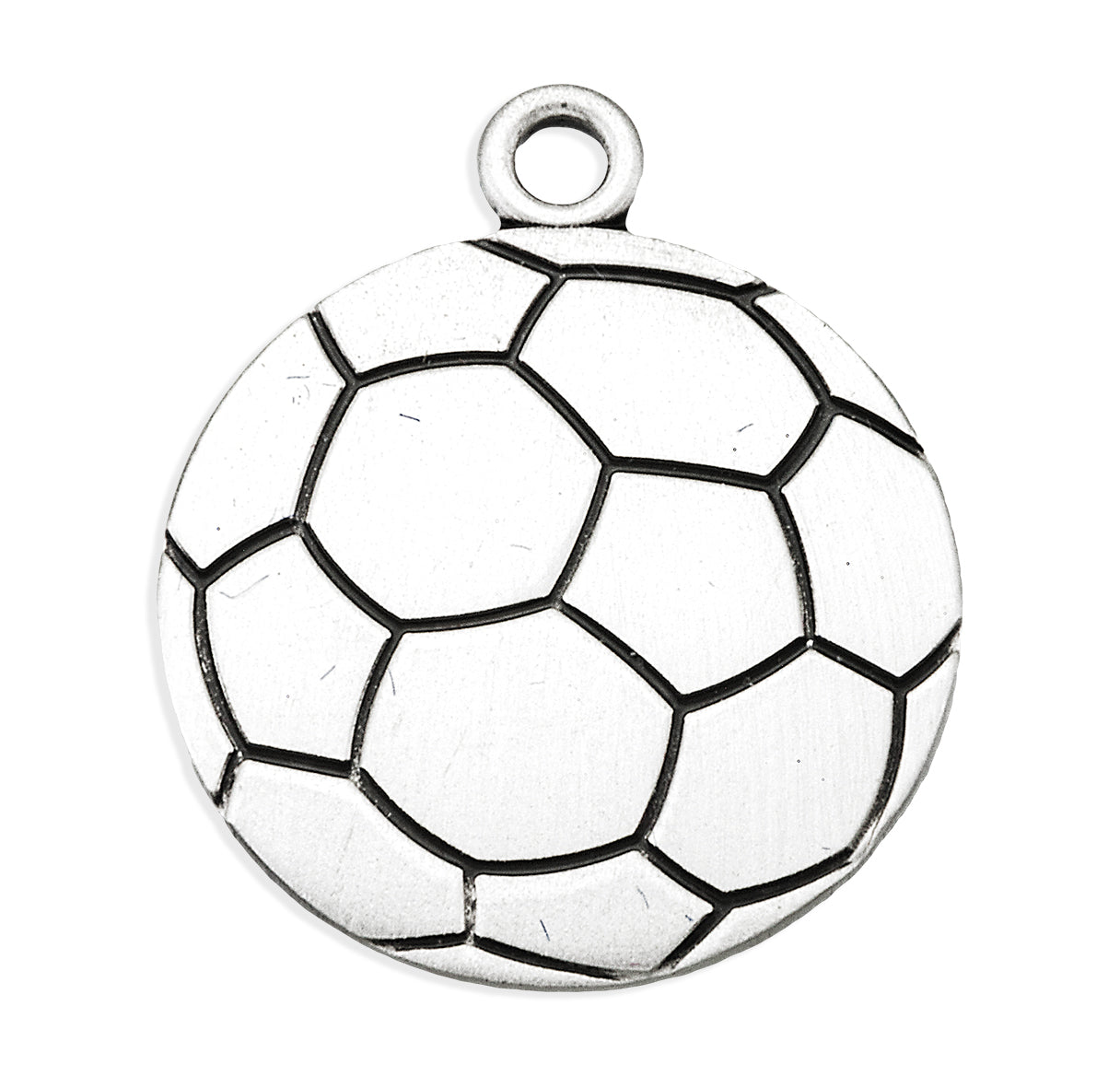 Saint Christopher Sterling Silver Soccer Athlete Medal