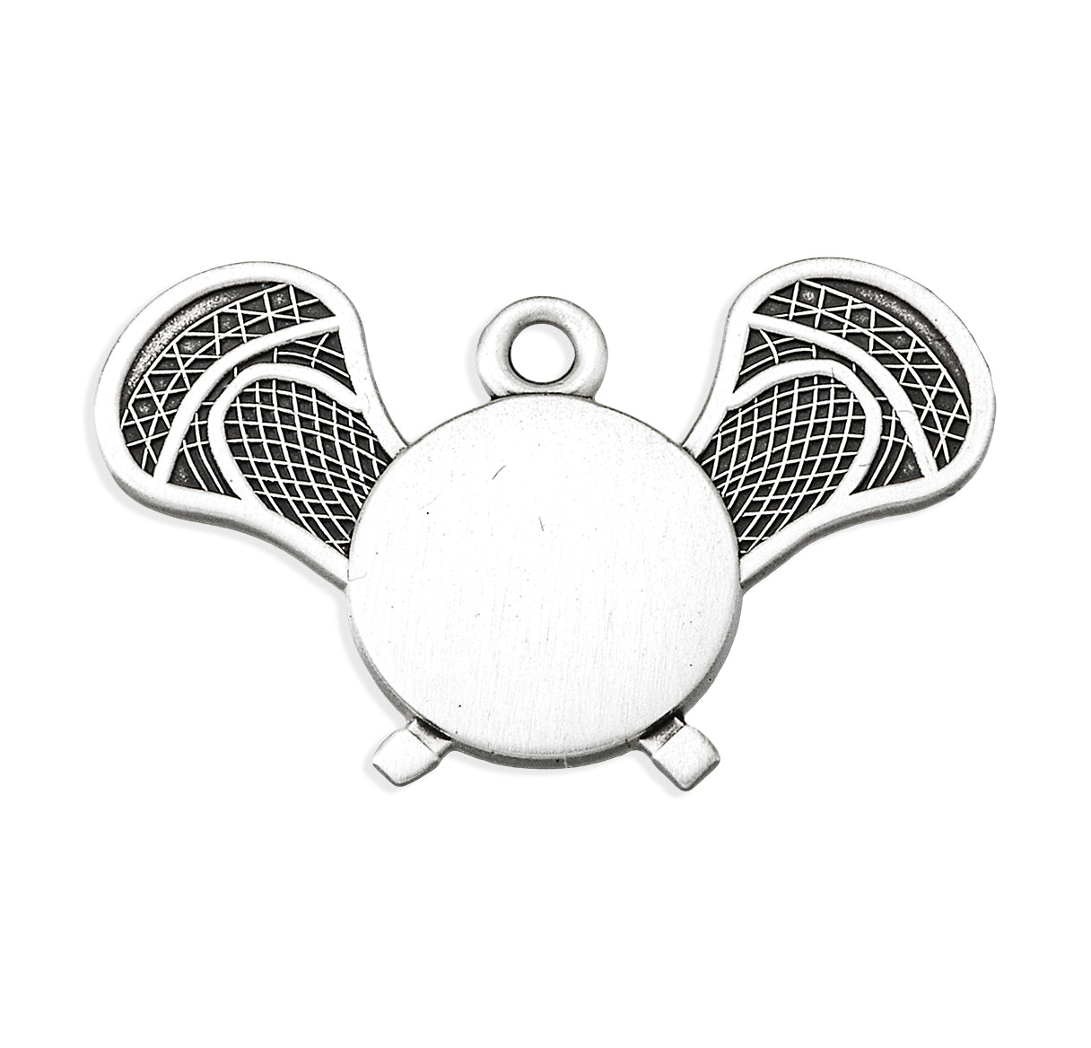 Saint Christopher Sterling Silver Lacrosse Athlete Medal