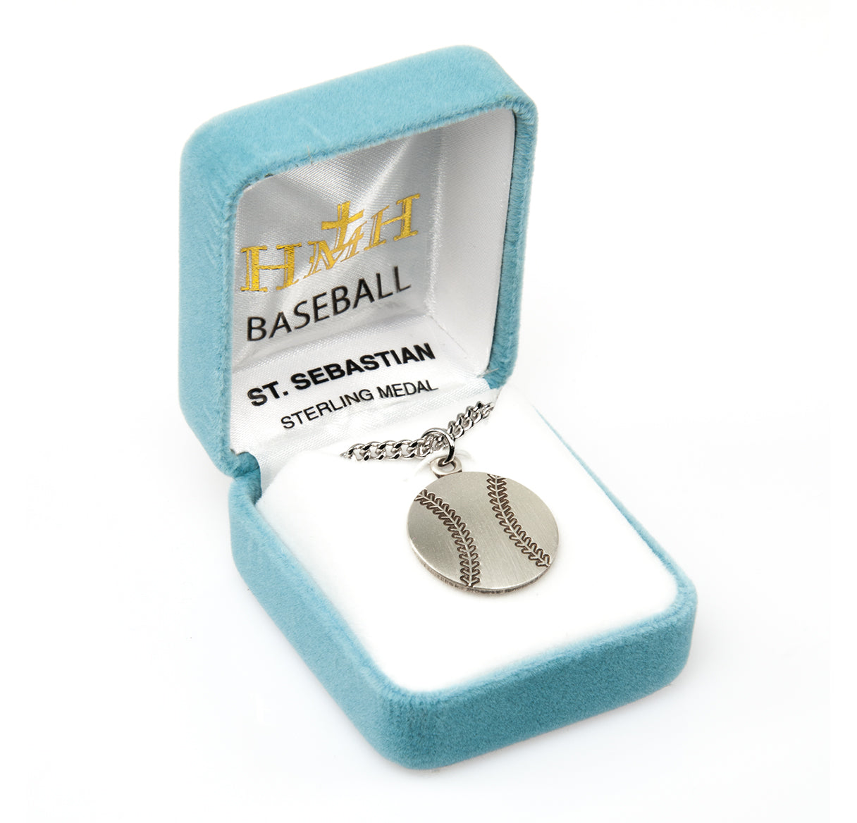 Saint Sebastian Sterling Silver Baseball Athlete Medal