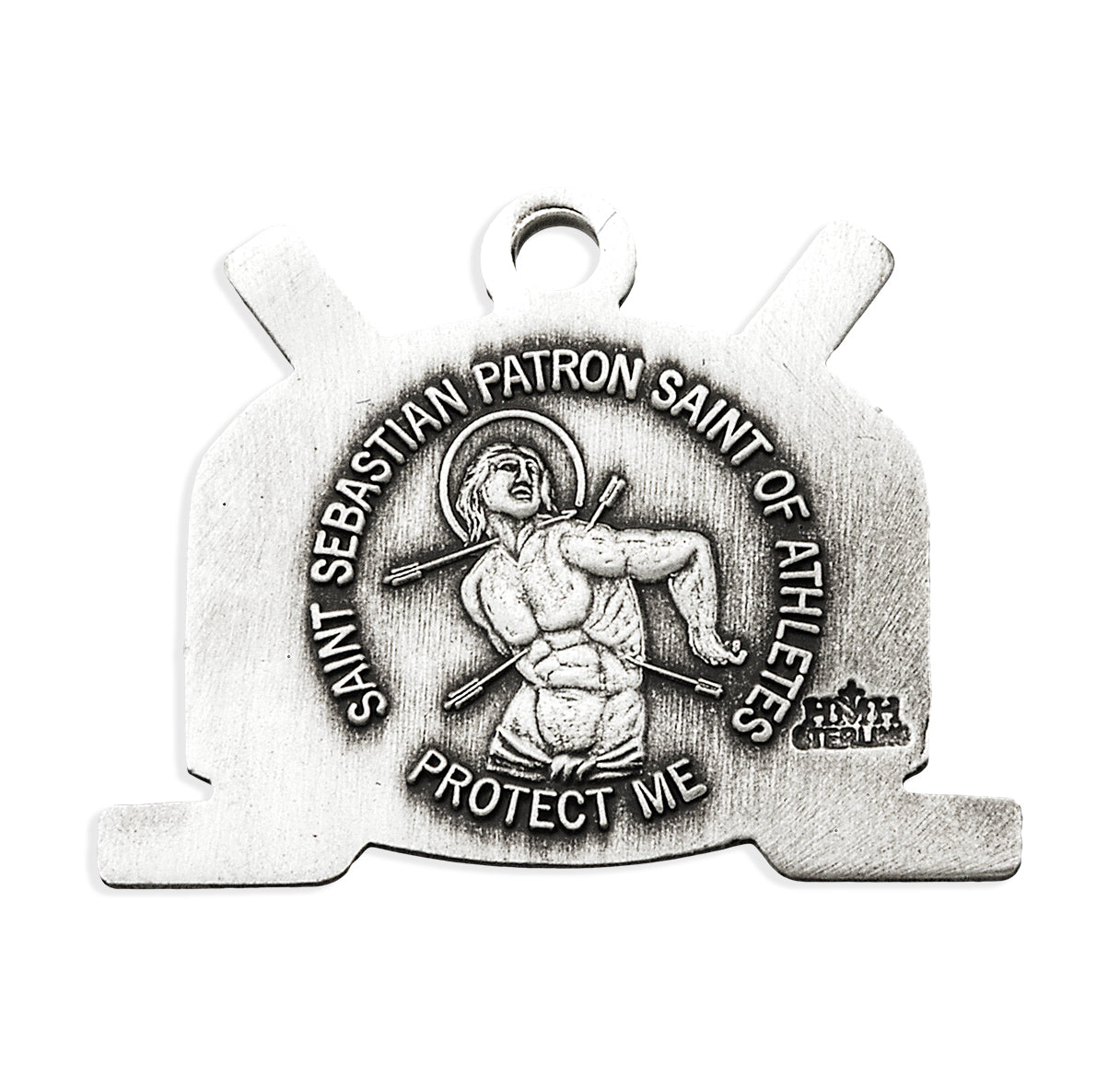 Saint Sebastian Sterling Silver Hockey Athlete Medal