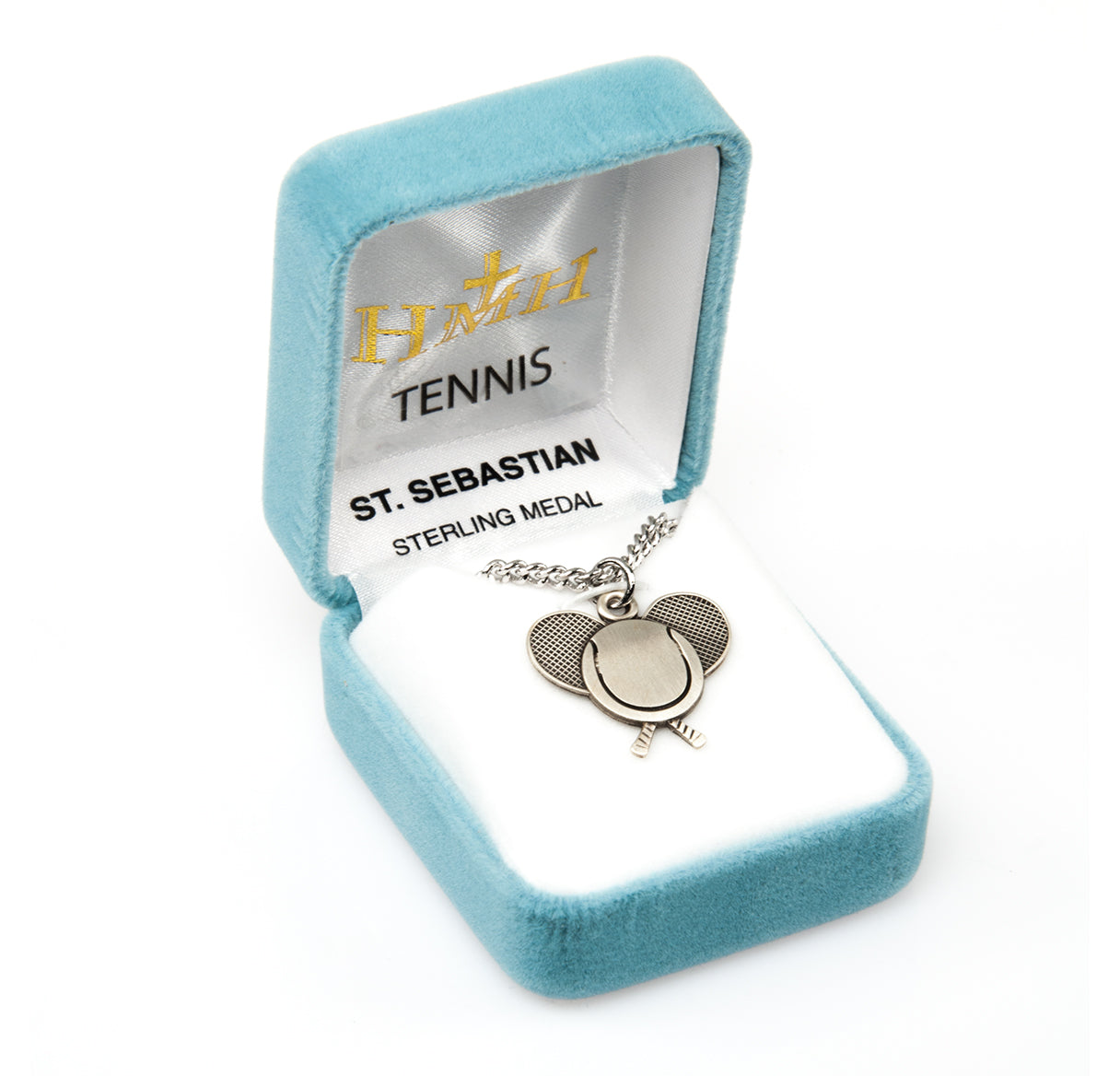 Saint Sebastian Sterling Silver Tennis Athlete Medal