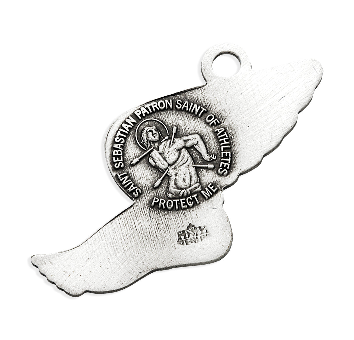 Saint Sebastian Sterling Silver Track Athlete Medal