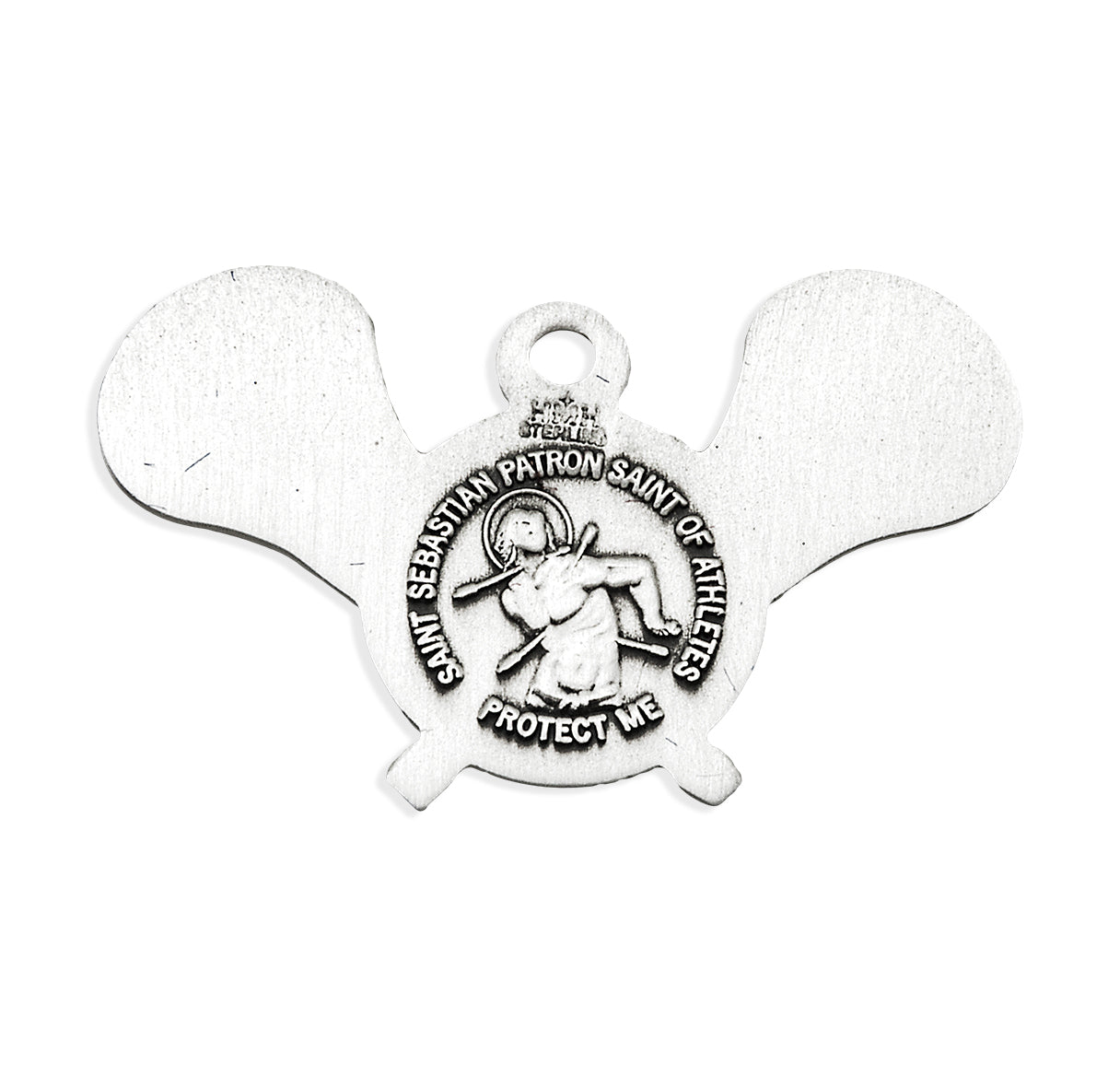 Saint Sebastian Sterling Silver Lacrosse Athlete Medal