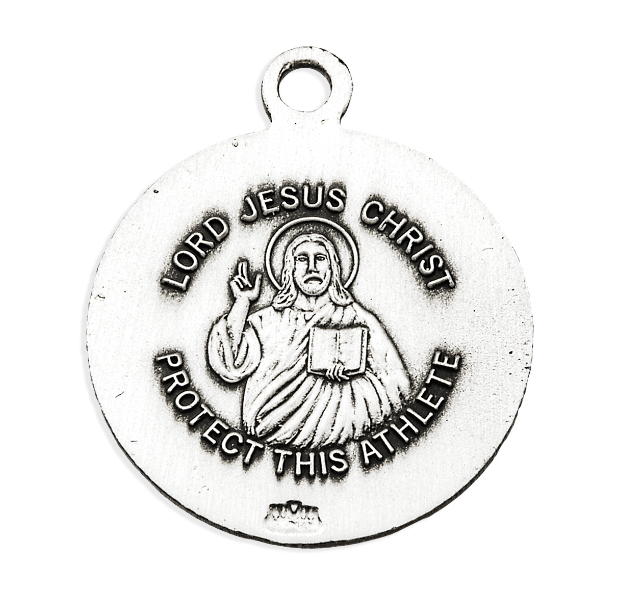 Lord Jesus Christ Sterling Silver Baseball Athlete Medal