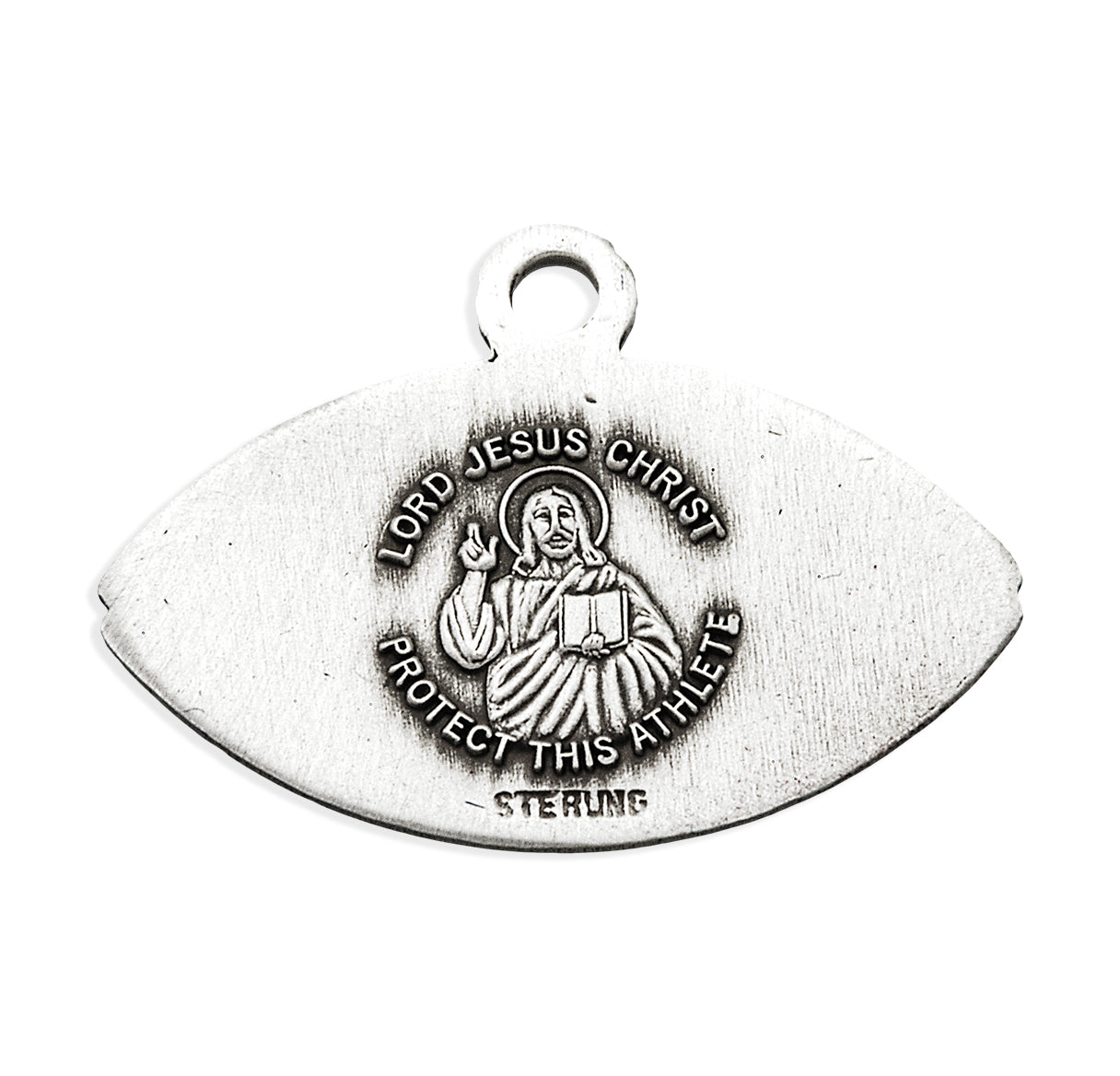 Lord Jesus Christ Sterling Silver Football Athlete Medal