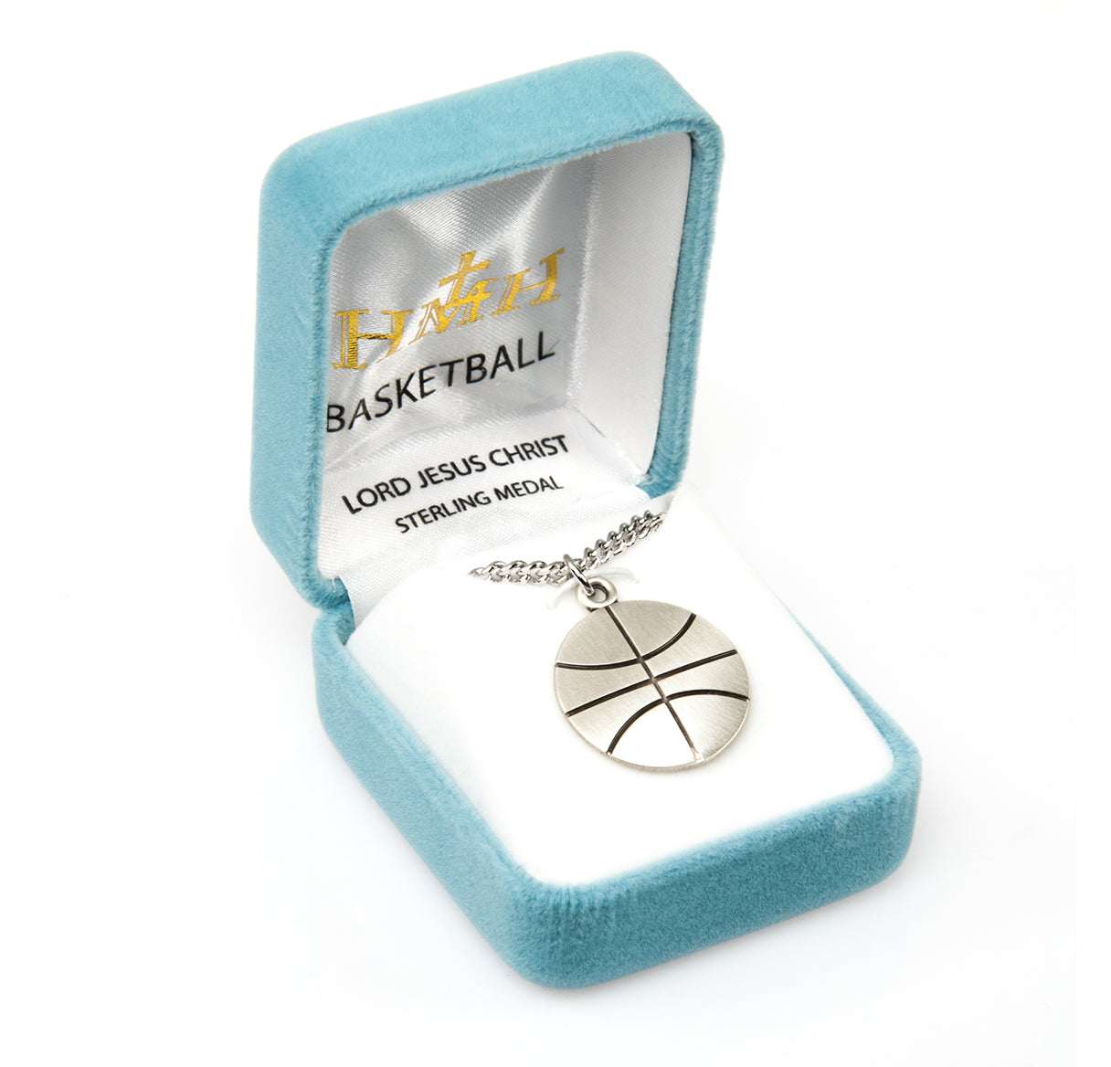 Lord Jesus Christ Sterling Silver Basketball Athlete Medal