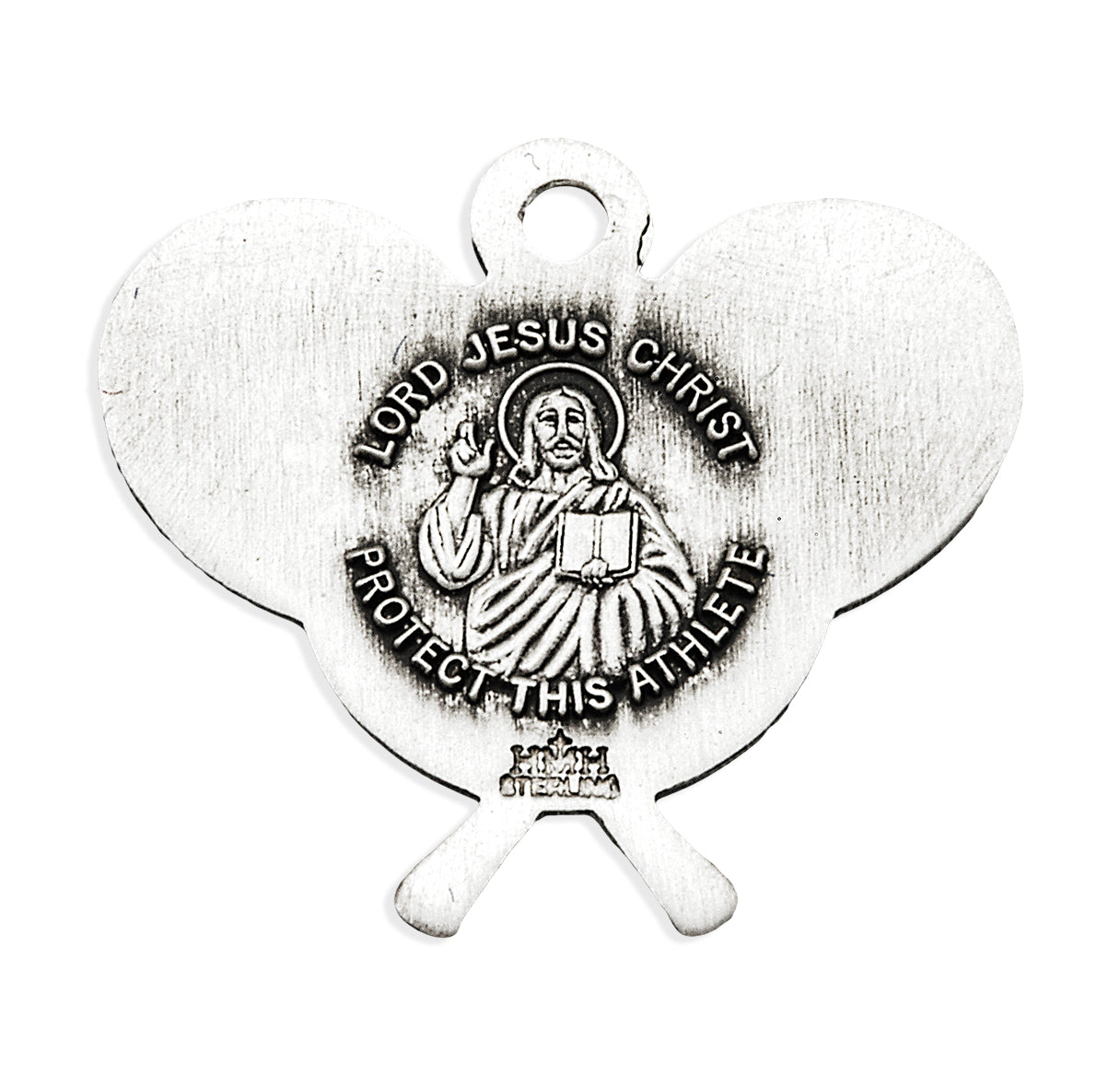 Lord Jesus Christ Sterling Silver Tennis Athlete Medal