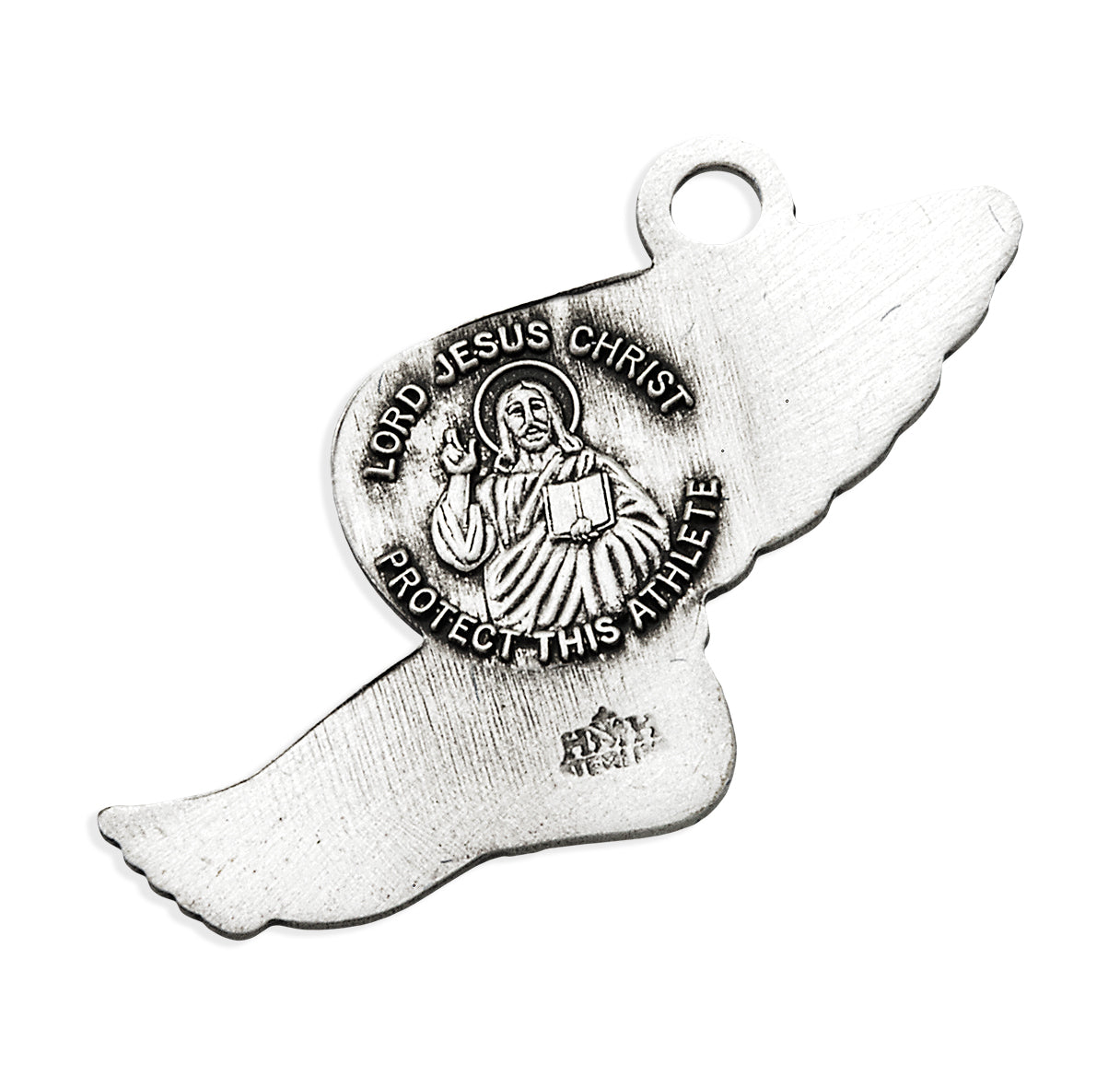 Lord Jesus Christ Sterling Silver Track Athlete Medal