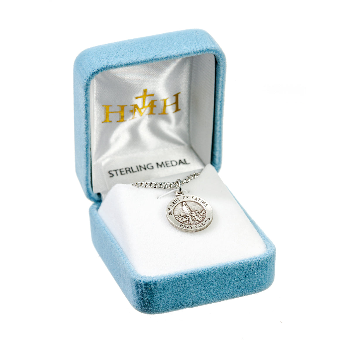 Our Lady of Fatima Round Sterling Silver Medal