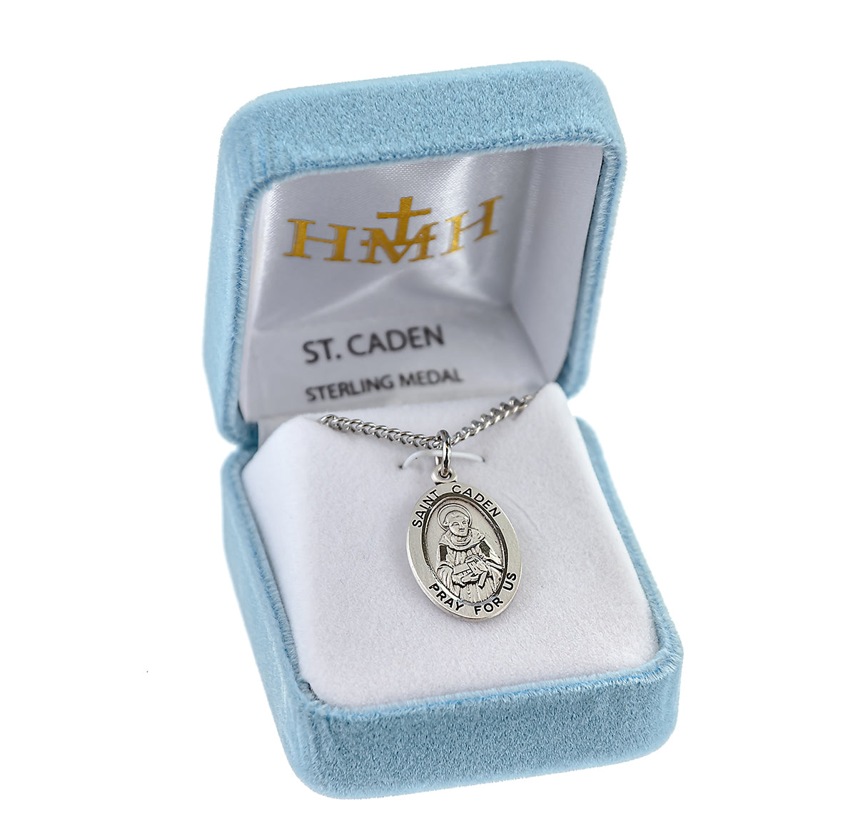 Patron Saint Caden Oval Sterling Silver Medal