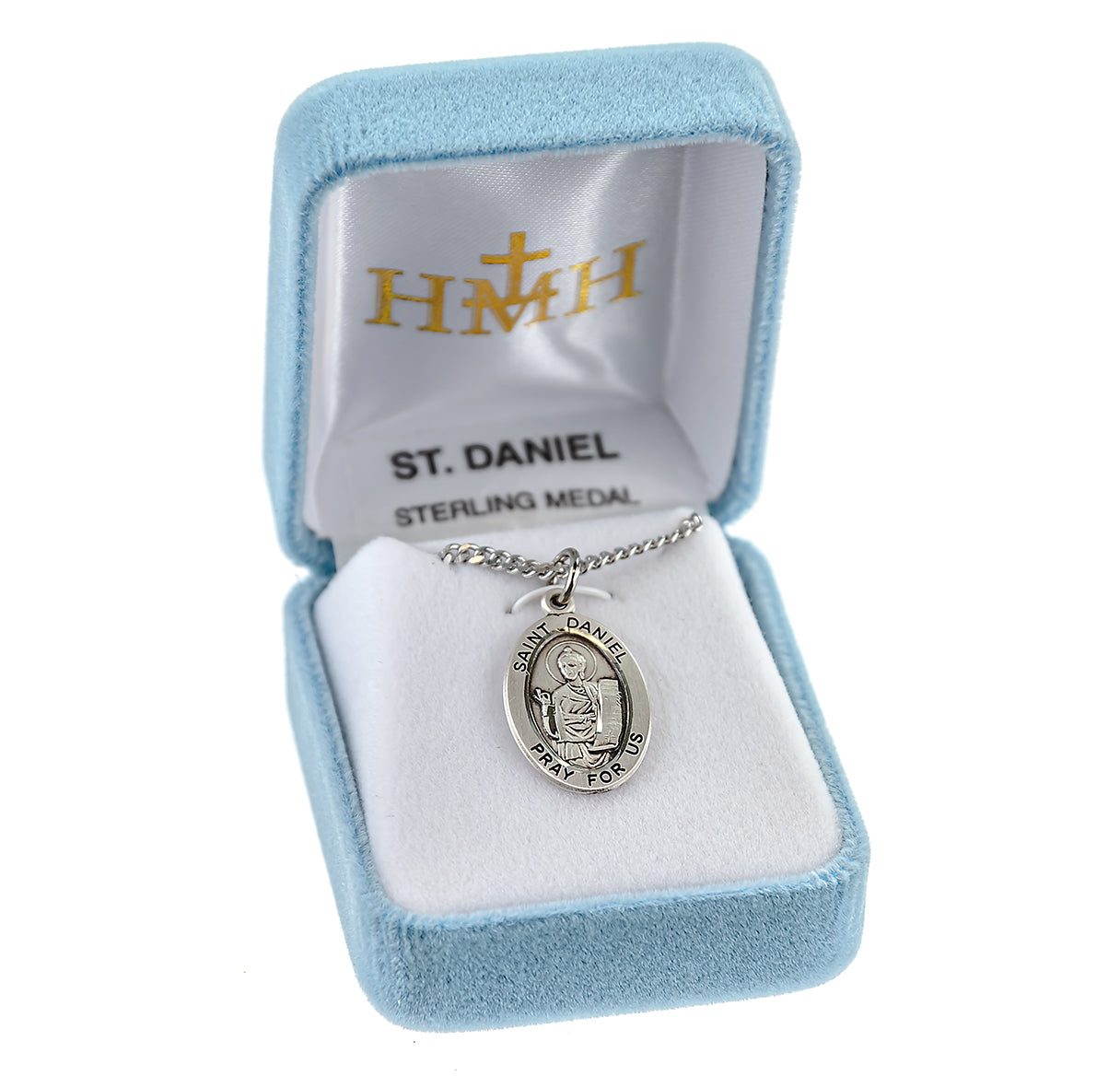 Patron Saint Daniel Oval Sterling Silver Medal