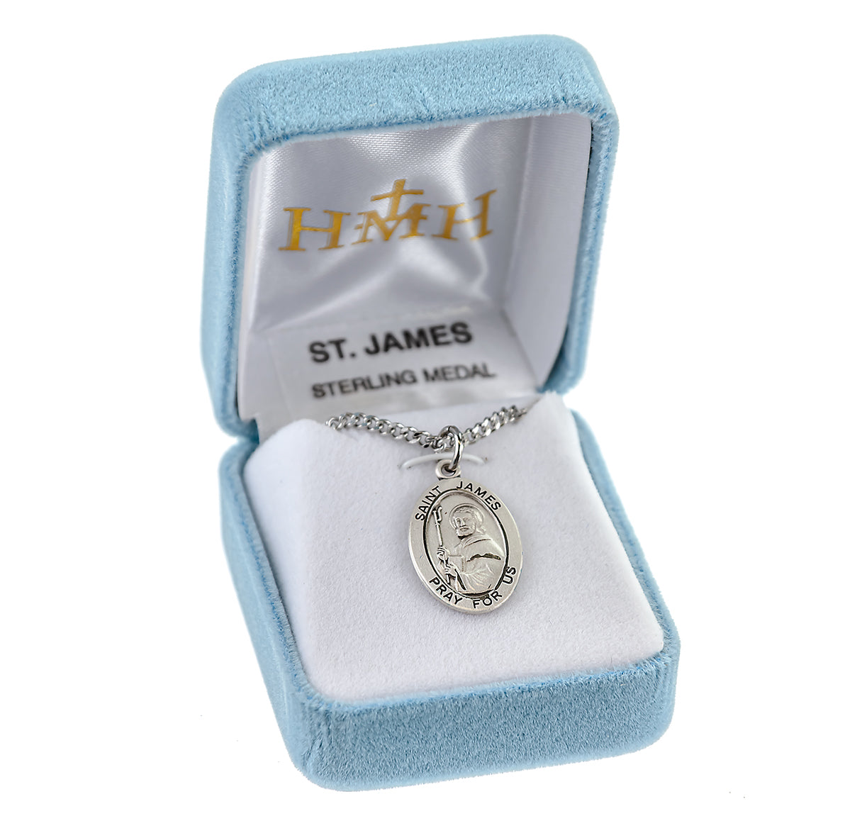 Patron Saint James Oval Sterling Silver Medal