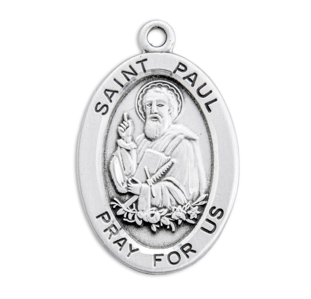 Patron Saint Paul Oval Sterling Silver Medal