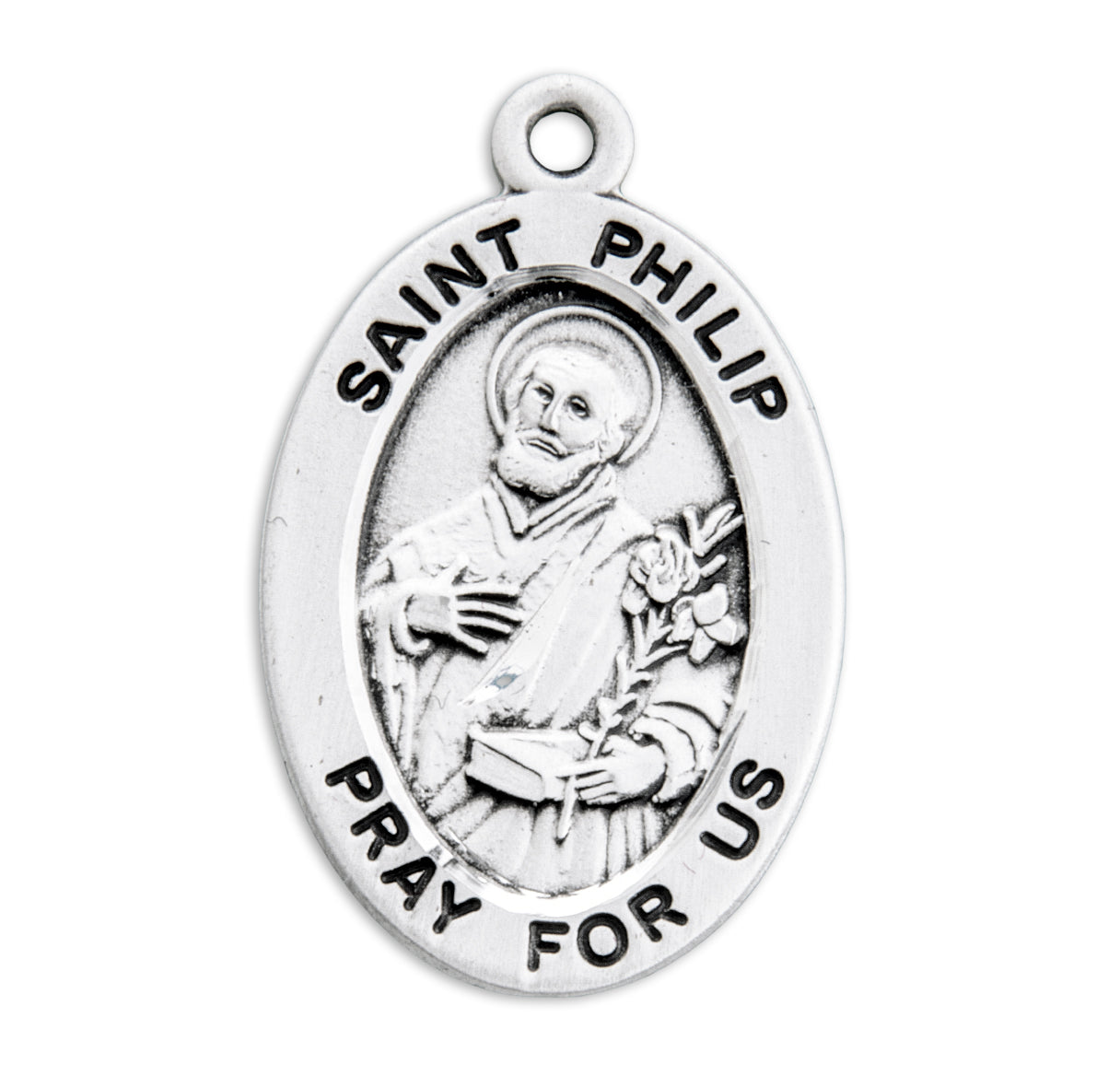 Patron Saint Philip Oval Sterling Silver Medal