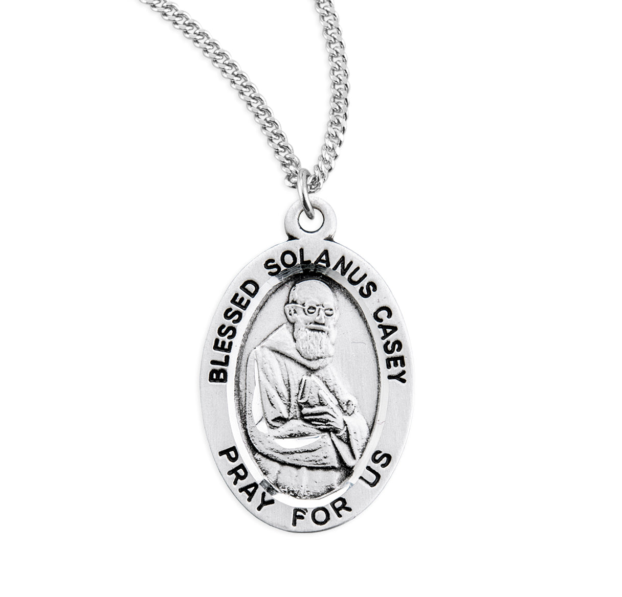 Blessed Solanus Casey Oval Sterling Silver Medal