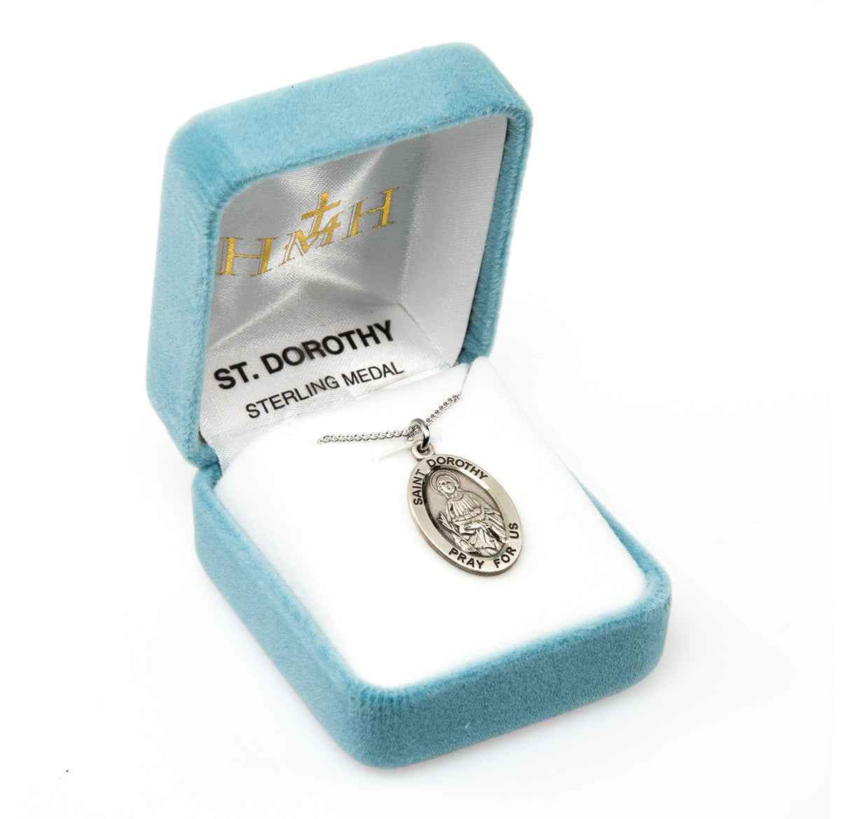 Patron Saint Dorothy Oval Sterling Silver Medal