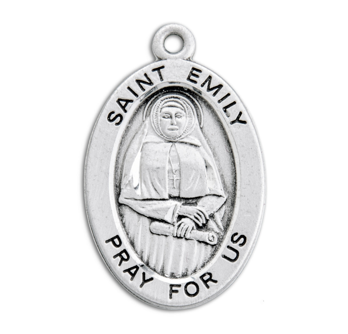 Patron Saint Joanne Oval Sterling Silver Medal