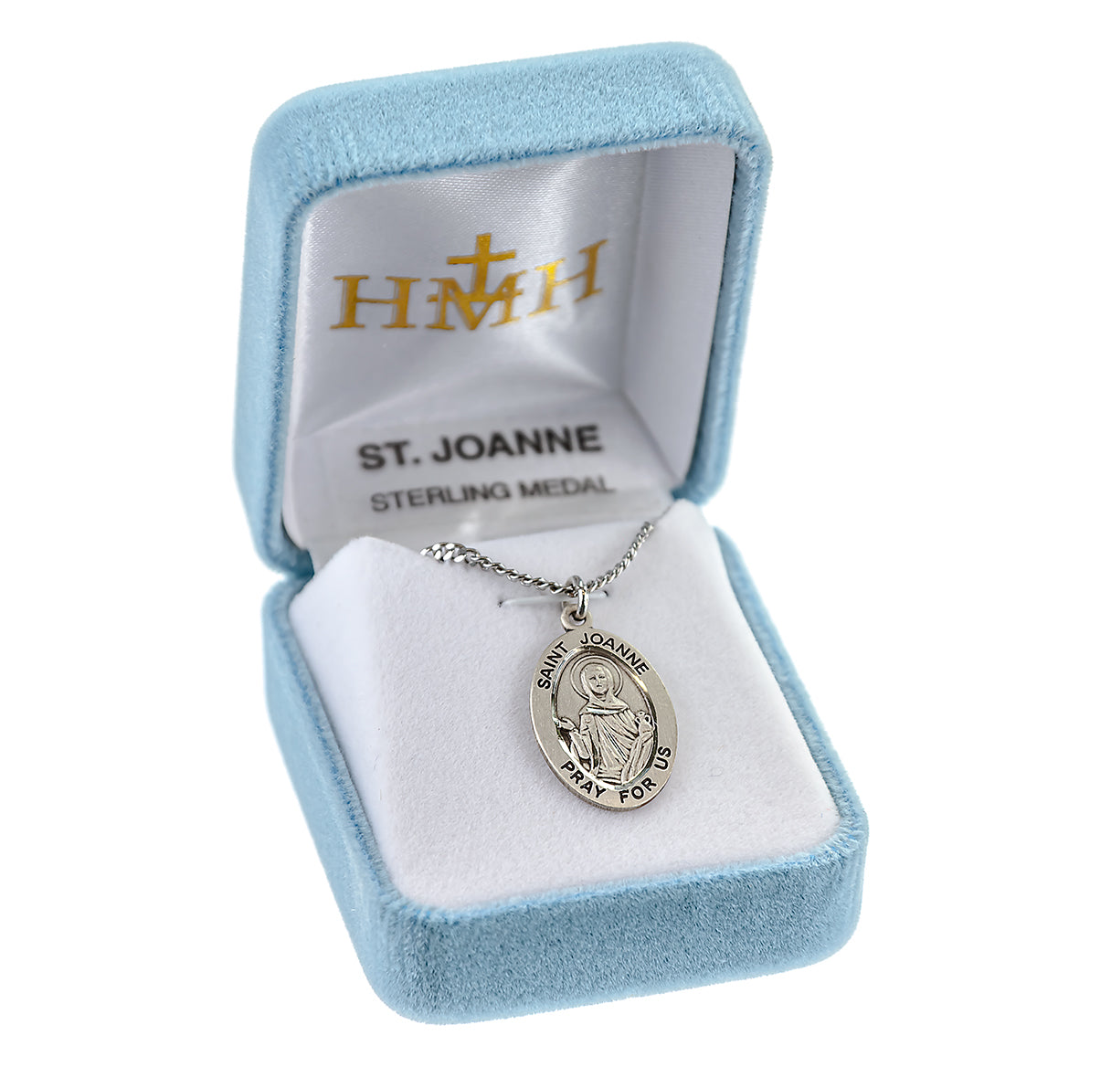 Patron Saint Joanne Oval Sterling Silver Medal