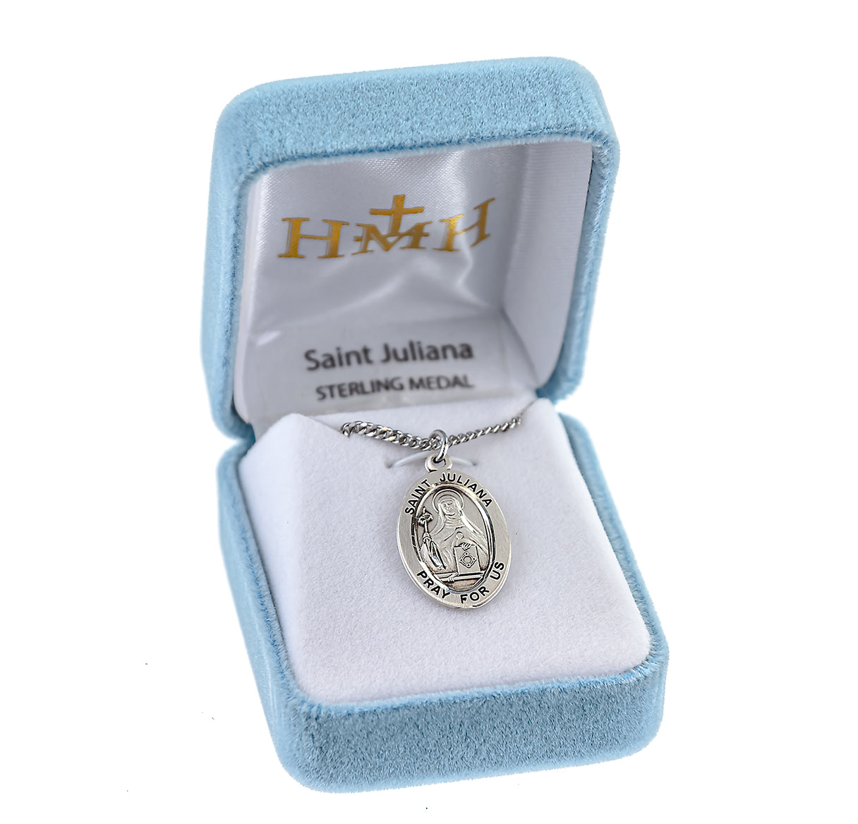 Saint Juliana Oval Sterling Silver Medal