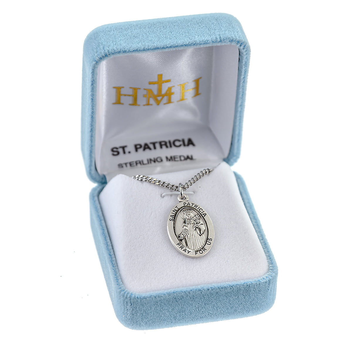 Patron Saint Patricia Sterling Silver Medal The Catholic Shop