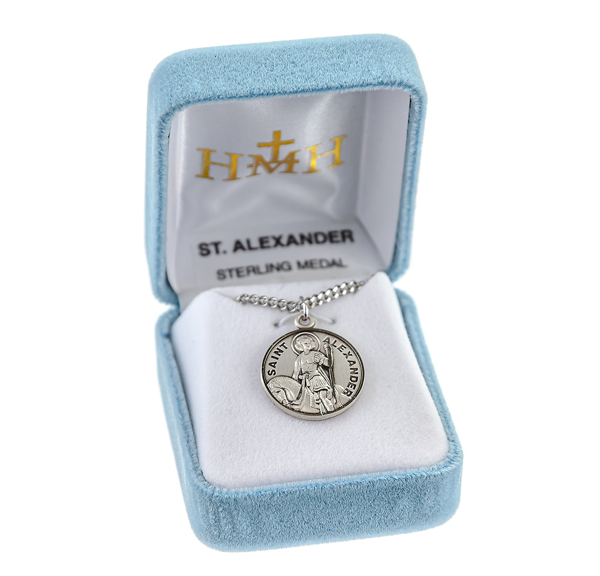 Patron Saint Alexander Oval Sterling Silver Medal