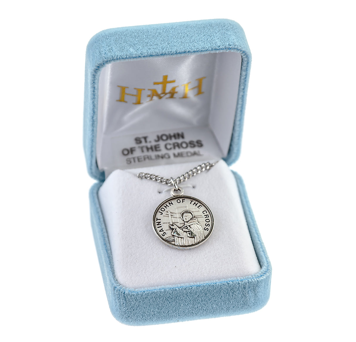 Patron Saint John of the Cross Round Sterling Silver Medal