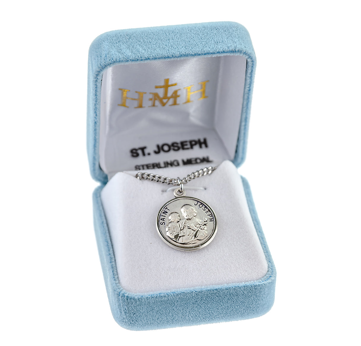 Patron Saint Joseph Oval Sterling Silver Medal