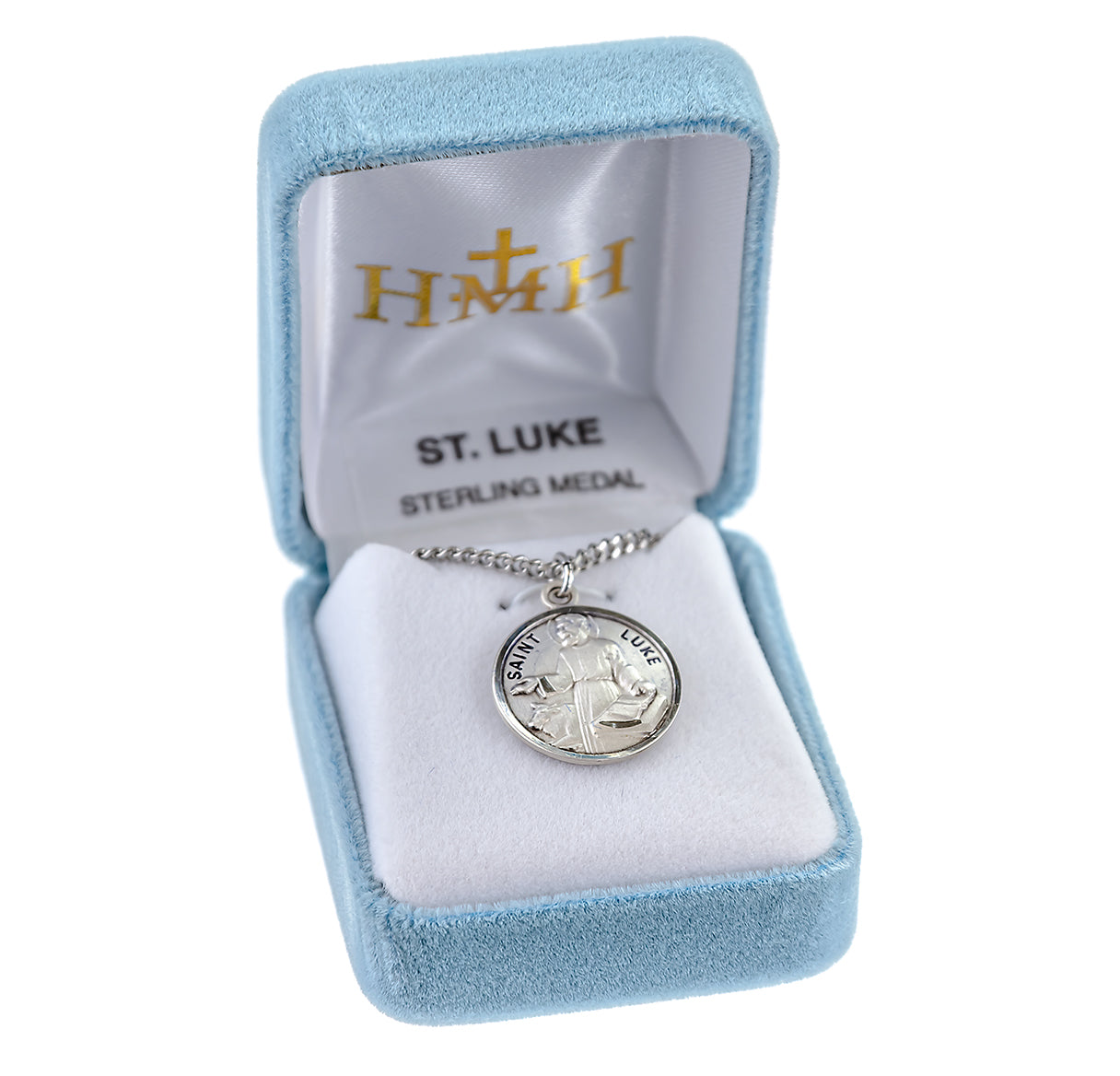 Patron Saint Luke Round Sterling Silver Medal